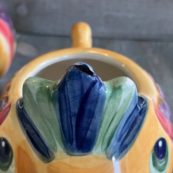 Under the sea hand painted cream and sugar serving set - Picture 5 of 6